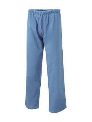 Uneek - Unisex Scrub Trouser - 65% Polyester 35% Cotton - Hospital Blue - Size 3XL