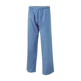 Uneek - Unisex Scrub Trouser - 65% Polyester 35% Cotton - Hospital Blue - Size 3XL