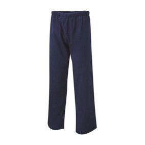 Uneek - Unisex Scrub Trouser - 65% Polyester 35% Cotton - Navy - Size 2XL