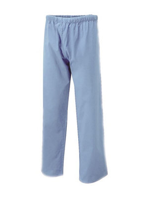 Uneek - Unisex Scrub Trouser - 65% Polyester 35% Cotton - Sky - Size 2XL