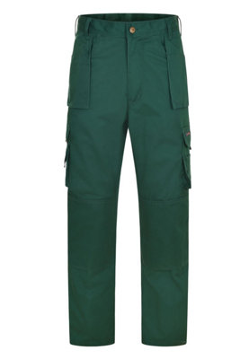 Uneek - Unisex Super Pro Trouser Regular - 65% Polyester - Bottle Green - Size 28