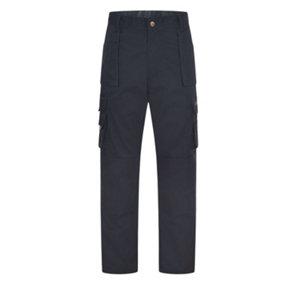 Uneek - Unisex Super Pro Trouser Short - 65% Polyester 35% Cotton - Navy - Size 28
