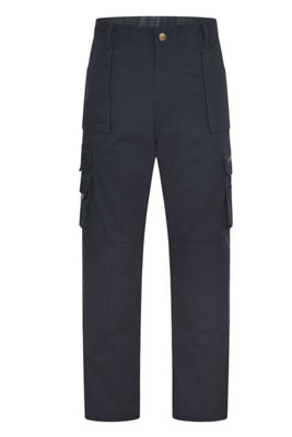Uneek - Unisex Super Pro Trouser Short - 65% Polyester 35% Cotton - Navy - Size 40