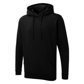 Uneek - Unisex The UX Hoodie - Reactive Dyed - Black - Size XS