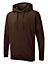 Uneek - Unisex The UX Hoodie - Reactive Dyed - Brown - Size 6XL