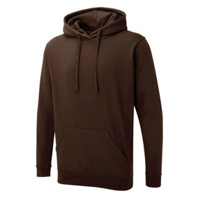 Uneek - Unisex The UX Hoodie - Reactive Dyed - Brown - Size XS