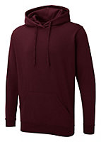 Uneek - Unisex The UX Hoodie - Reactive Dyed - Maroon - Size L