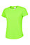 Uneek - Unisex Ultra Cool T Shirt - 100% Polyester Textured Breathable Fabric with Wic - Electric Green - Size 2XL