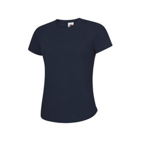 Uneek - Unisex Ultra Cool T Shirt - 100% Polyester Textured Breathable Fabric with Wic - Navy - Size 2XL