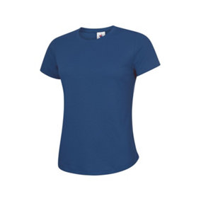 Uneek - Unisex Ultra Cool T Shirt - 100% Polyester Textured Breathable Fabric with Wic - Royal - Size L