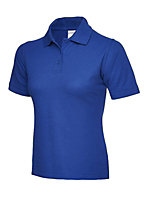 Uneek - Unisex Ultra Cotton Poloshirt - 100% Ring Spun Combed Cotton - Royal - Size S