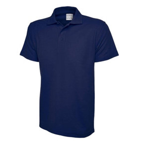 Uneek - Unisex Ultra Cotton Poloshirt - Reactive Dyed - French Navy - Size 2XL