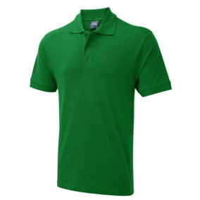 Uneek - Unisex Ultra Cotton Poloshirt - Reactive Dyed - Kelly Green - Size M