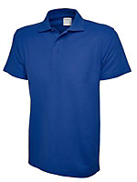 Uneek - Unisex Ultra Cotton Poloshirt - Reactive Dyed - Royal - Size XS