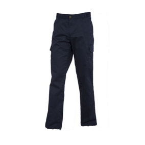Uneek - Women's/Ladies Cargo Trousers - 65% Polyester 35% Cotton - Navy - Size 10