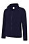 Uneek - Women's/Ladies Classic Full Zip Fleece Jacket - Half Moon Yoke - Navy - Size XS
