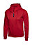 Uneek - Women's/Ladies Classic Full Zip Hooded Sweatshirt/Jumper - 50% Polyester 50% Cotton - Red - Size S