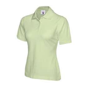 Uneek - Women's/Ladies Classic Poloshirt - 50% Polyester 50% Cotton - Lime - Size 2XL