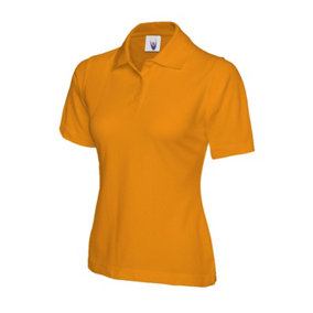 Uneek - Women's/Ladies Classic Poloshirt - 50% Polyester 50% Cotton - Orange - Size 3XL