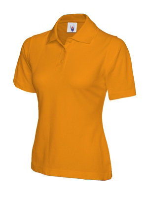 Uneek - Women's/Ladies Classic Poloshirt - 50% Polyester 50% Cotton - Orange - Size 4XL