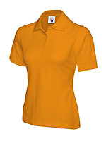 Uneek - Women's/Ladies Classic Poloshirt - 50% Polyester 50% Cotton - Orange - Size XS