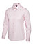 Uneek - Women's/Ladies Ladies Poplin Full Sleeve Shirt - 65% Polyester 35% Cotton - Pink - Size 3XL