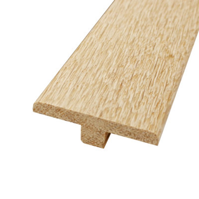 Unfinished Natural Oak T Section Twin Transition For Laminate Wood ...