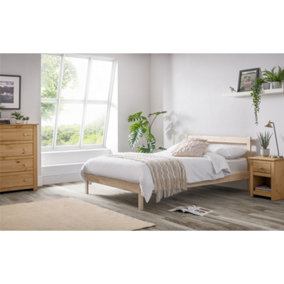 Unfinished Pine Low Foot End Bed - Double 4ft 6" (135cm)