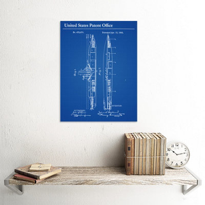 Unframed Wall Art Holland Submergible Torpedo Boat Submarine 1892 ...