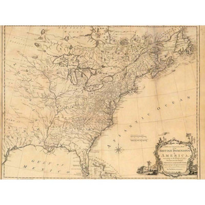 Unframed Wall Art Map Antique Eastern Seaboard 1763 North America ...
