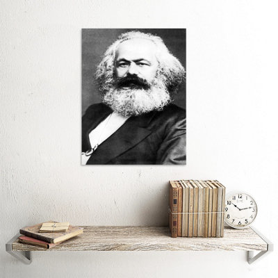 Unframed Wall Art Portrait Political Theorist Philosopher Karl Marx Old ...