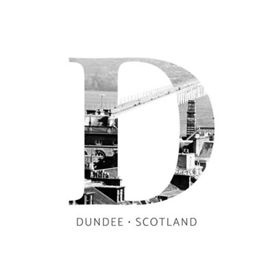 Unframed Wall Art Scotland Dundee Letter - 12X16 inch
