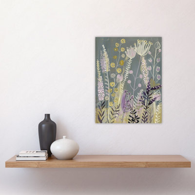 Unframed Wall Art Spring Wildflower Meadow Artwork Floral Nature ...