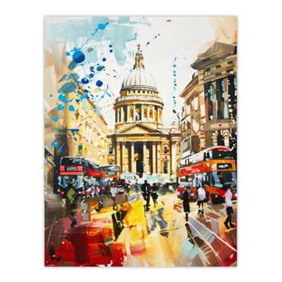 Unframed Wall Art St Pauls Cathedral London England Abstract Fun