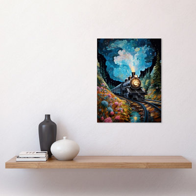 Unframed Wall Art Train Ride to Imagination Land Conceptual Art ...