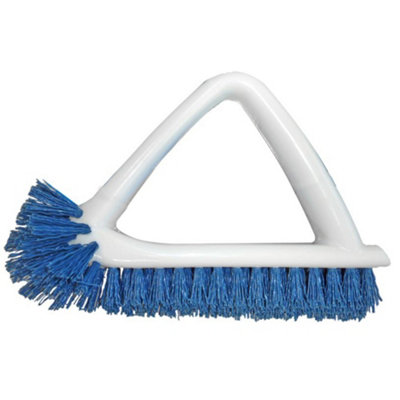 UNGER Corner Tile Cleaning Brush 20cm Grout & Corner Scrubber Brush