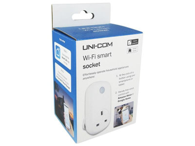 Uni-Com 66774 Wi-Fi Smart Socket UNC66774