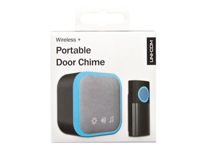 Uni-Com 98476+W96001 Portable Door Chime Black UNC68471