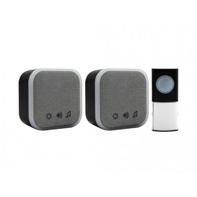 Uni-com Portable And Plug-in Door Chime Set Multi Colour (Black)