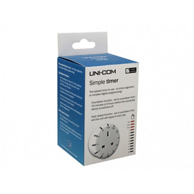 Uni-com Simple Countdown Timer Multi Colour (One Size)