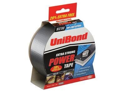 UniBond 1418423 Powertape 50mm x 25m + 20% free Silver UNI1418423