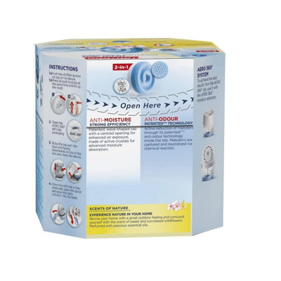 UniBond 2631292 Aero 360 Moisture Absorber Wildflower Meadow Refill (Pack 2) UNI360RWILD - 3