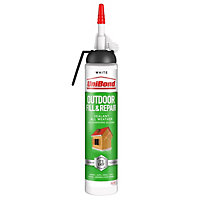 Unibond Outdoor Fill & Repair All Weather Silicon Sealant Cartridge White, 208g