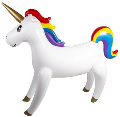 Aufblasbarer Einhornstab 110 Cm – Lustige Partydekoration Für Sommerfeste & Feiern