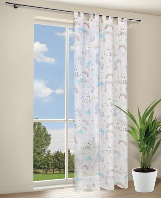 Unicorn Tab Top Voile Panel - 140cm x 245cm (55" x 96")