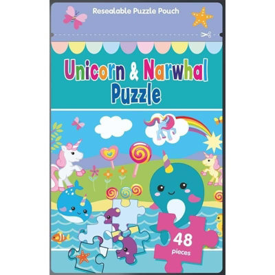 Unicorns & Narwhals Jigsaw Puzzle Multicoloured (One Size)