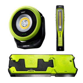 Unilite DBLWCKIT6 Double Wireless Charging Pad with WCHX7 Compact Work Site Light & WCIL11 Inspection Light