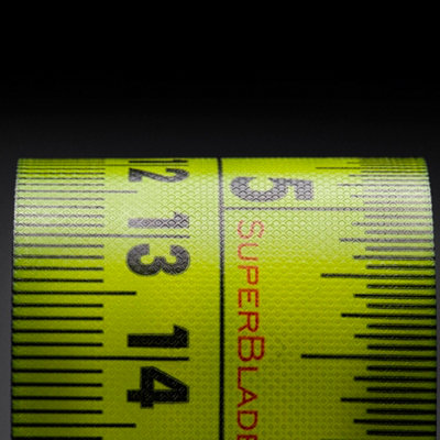 Unilite MT5M2 5 Metre Heavy Duty Tape Measure - 27mm Wide Blade - Impact Resistant TPR Coated - Ultra High Performance
