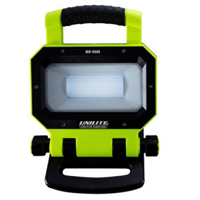 Unilite SLR-5500 Rechargeable Work Site Light with Powerbank - 5500 Lumen - 54 Metre Beam Range - IP54