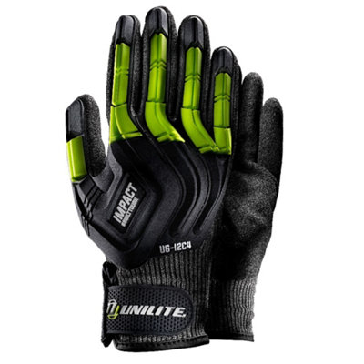 Unilite UG-I2C4-L Size L (9) Heavy Duty Cut-D Impact Gloves - Large - High Cut A4 Resistance